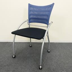 【9/18入荷予定】【ロット入荷】｜ミーティングチェア｜ネスティング｜ブルー｜
