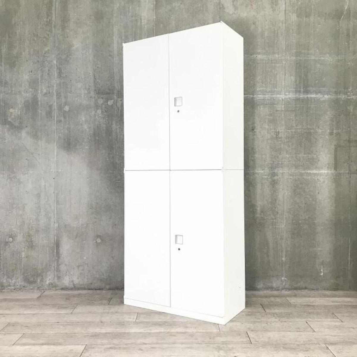 オカムラ　レクトライン　ローキャビネット　両開き 中古】レクトライン オカムラ/okamura ハイキャビネット／両開き＋