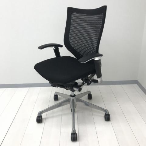 【中古】バロンチェア CP45BR FGR3 オカムラ（okamura） 肘付ローバックチェア
