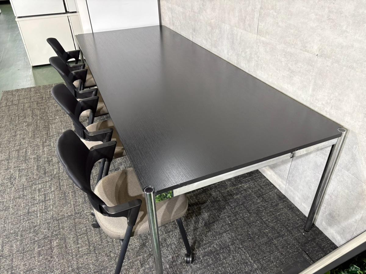 中古】USMハラーテーブル USMハラー ミーティングテーブル（会議机