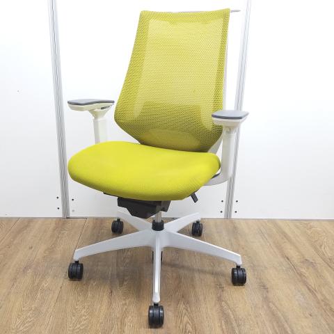 【中古】デュオラ メッシュ  コクヨ（KOKUYO） 肘付ハイバックチェア