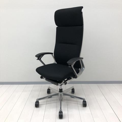 【中古】デューク（エクストラハイバック） CZ87ZR オカムラ（okamura） 肘付ハイバックチェア