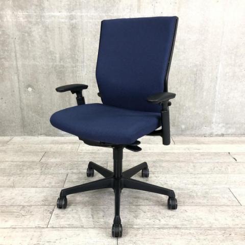 【中古】エスクード C495ZR FFW4 オカムラ（okamura） 肘付ハイバックチェア