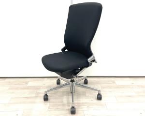 【在庫入替セール品！（本在庫限定価格）】【快適な座り心地で骨盤をしっかりサポート！】■ウチダ(UCHIDA)製　パルス(Pulse)チェア　肘無ハイバック　クロスバックタイプ　■ブラック【弊社使用欄：A01077845】