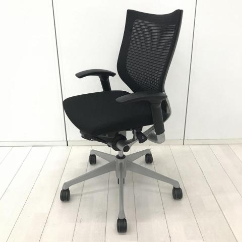 【中古】バロンチェア  オカムラ（okamura） 肘付ローバックチェア