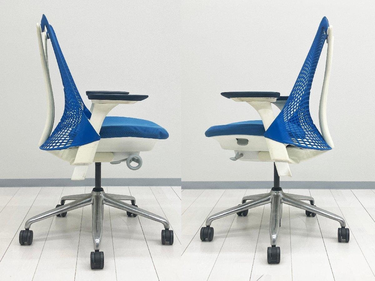 中古】セイルチェア Herman Miller/ハーマンミラー 肘付ハイバック