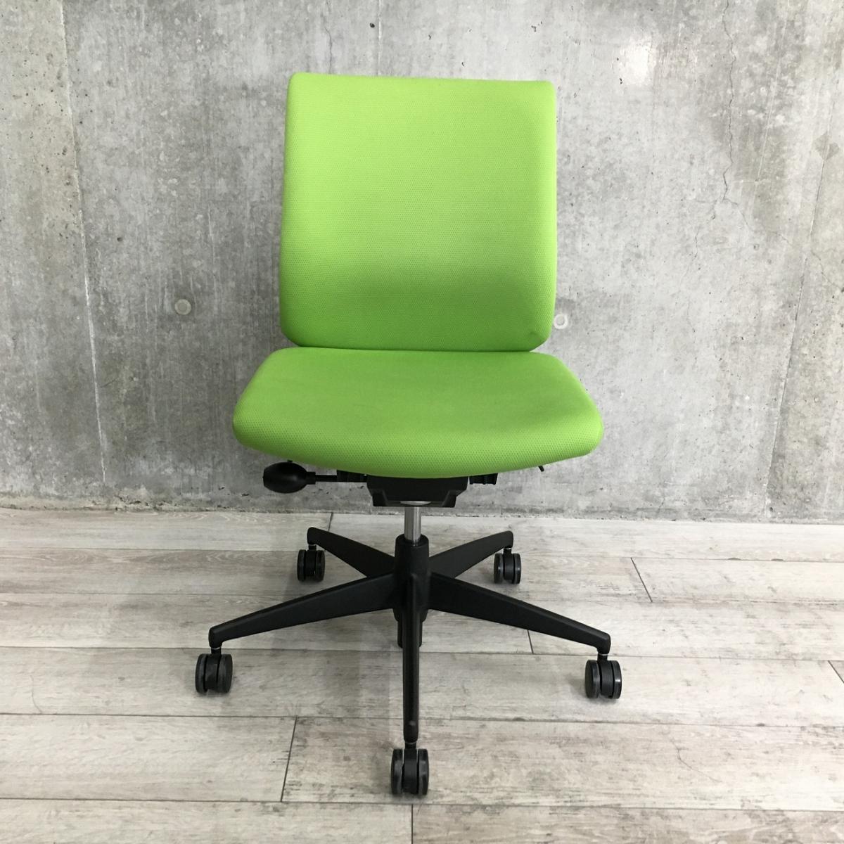 中古】ウィザードチェア コクヨ/KOKUYO 肘無ローバックチェア 616107