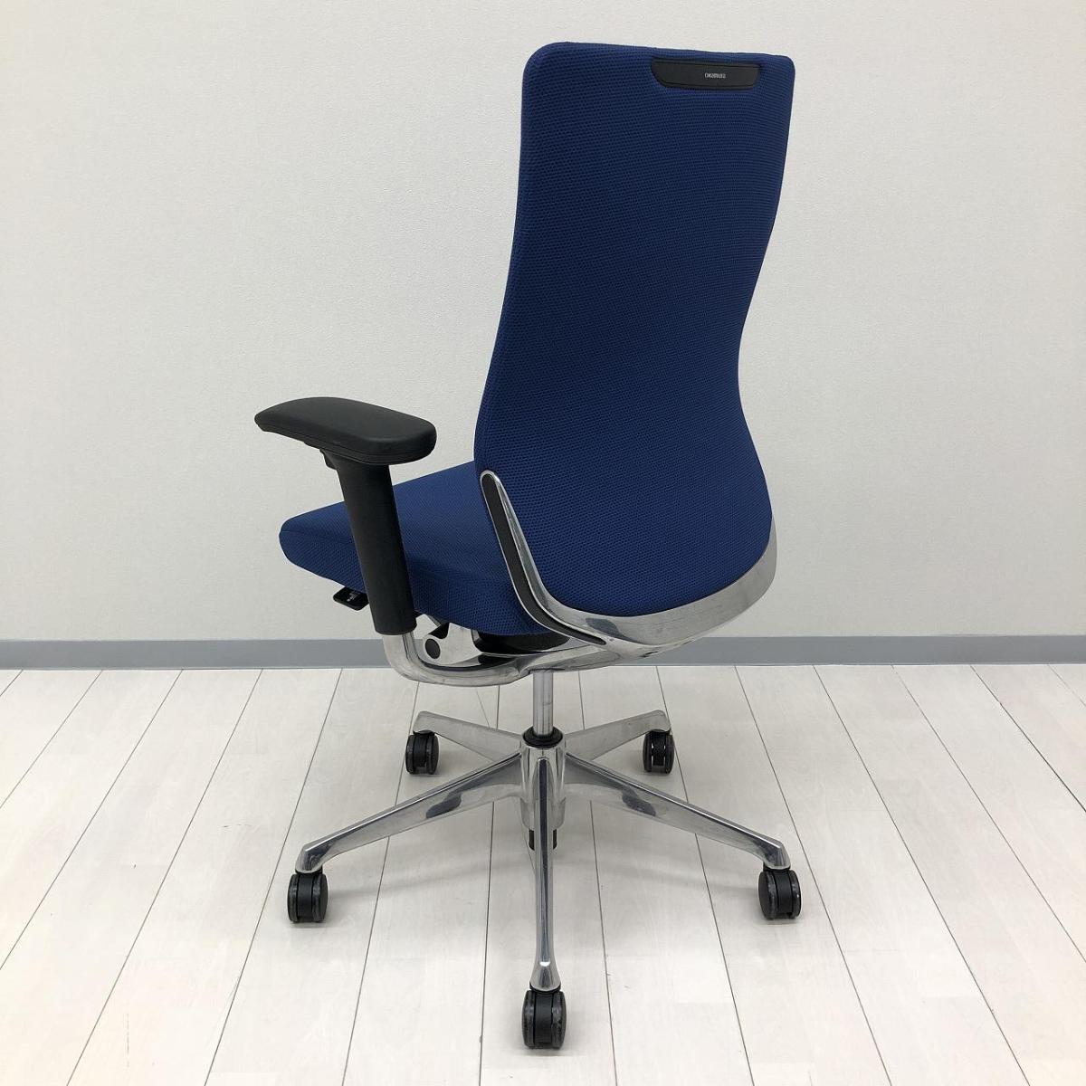 中古】コーラルチェア オカムラ/okamura 肘付ハイバックチェア 616120