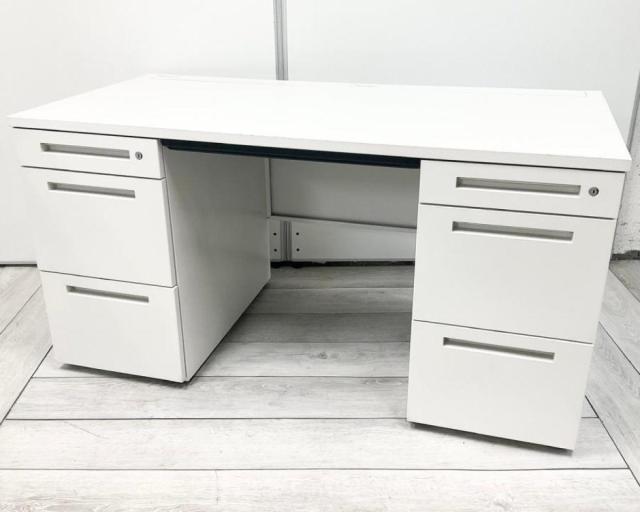 【中古】CZRデスク CZR-147BAB-W9W9 イトーキ（ITOKI） 両袖机