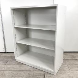 【オフィスの書類をスッキリ整理！　視認性に優れたオープン書庫！】イトーキ(ITOKI)製　シンライン(THIN LINE)シリーズ　オープン書庫　ローキャビネット　H1100㎜　■ホワイト