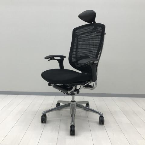 【中古】コンテッサチェア  オカムラ（okamura） 肘付ハイバックチェア