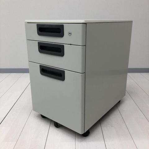 【中古】フラットライン RY-046SC-3 LGY プラス（PLUS） ワゴン3段