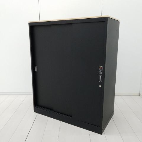 【中古】レクトライン 4B453Y ZK25 オカムラ（okamura） ローキャビネット／引き違い