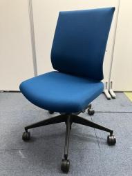 【西】コクヨ製(KOKUYO)　ウィザード3　プルシアンブルー　肘無【福岡オフィス家具】【福岡中古家具】【中古事務什器】【中古チェア】【中古椅子】