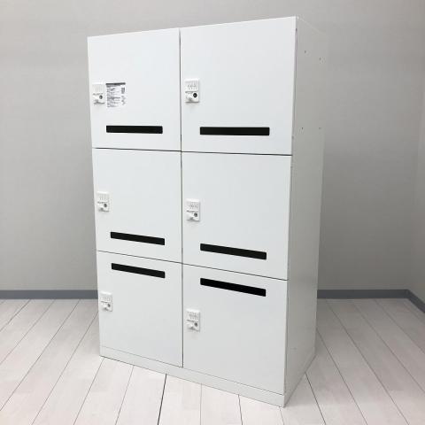 【在庫入替セール品!(本在庫限定価格)】【フリーアドレス化オフィスに必須! 鍵の持ち歩き不要のダイヤル錠ロッカー!】■オカムラ(okamura)製 ピクスラインシリーズ 6人用パーソナルロッカー ■ダイヤル錠 投函口付き ■ホワイト【弊社使用欄:A01079960】【HU】