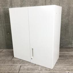 【西】～Aランク残り1台！エディアシリーズの収納力をさらに拡張。空間を無駄なく活かす上置き書庫～　コクヨ（KOKUYO）製　エディア（EDIA）シリーズ　両開き（上置き用）　ホワイト　シリンダー錠　【九州】【福岡】【福岡西店】【中古家具】【中古オフィス家具】