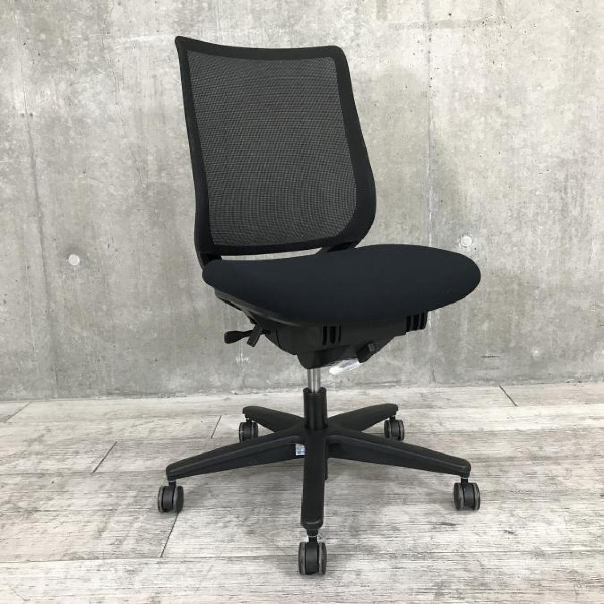 中古】ミトラシリーズ コクヨ/KOKUYO 肘無ローバックチェア 616373