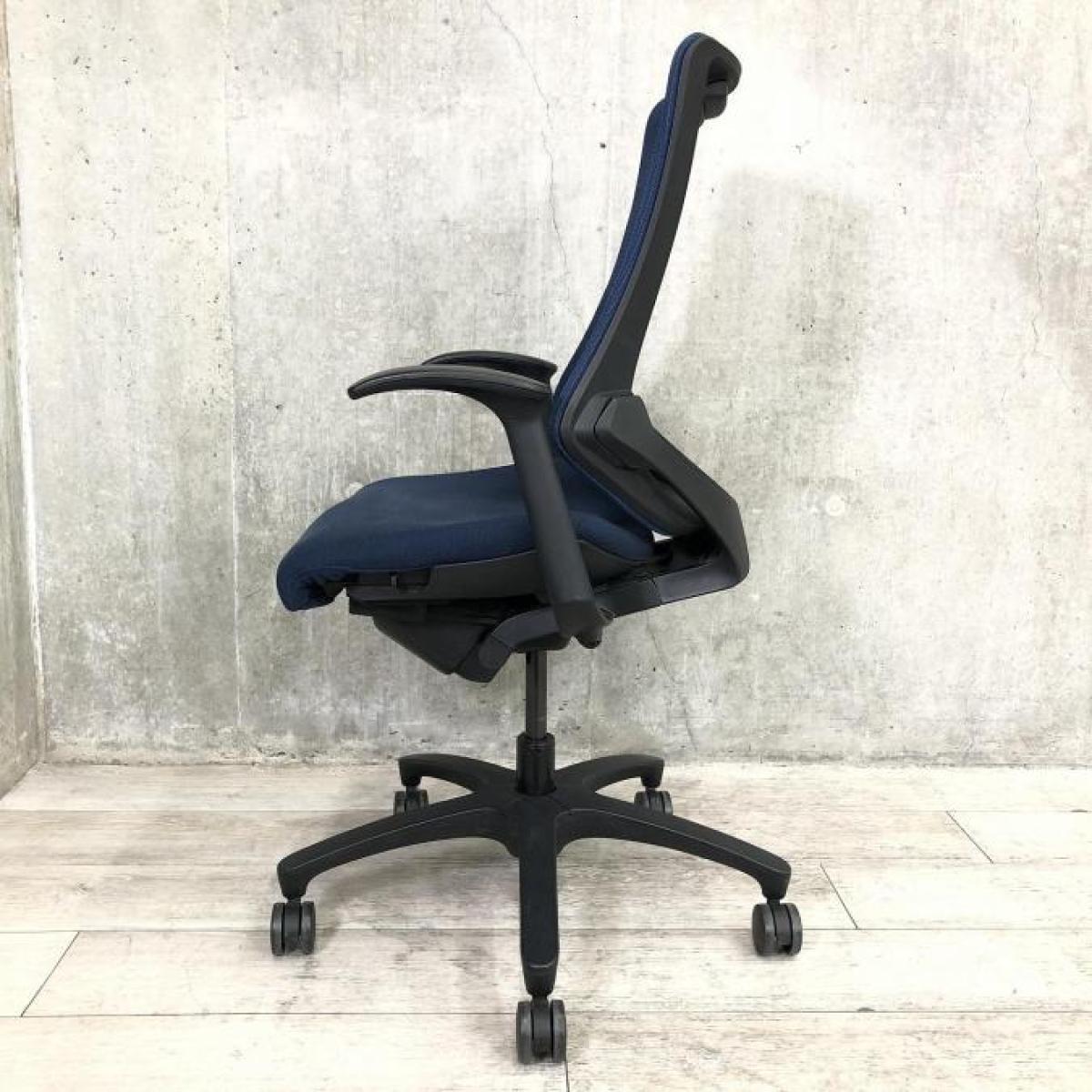 中古】エフメッシュ KF-370JB-T1B2 イトーキ/ITOKI 肘付ハイバック