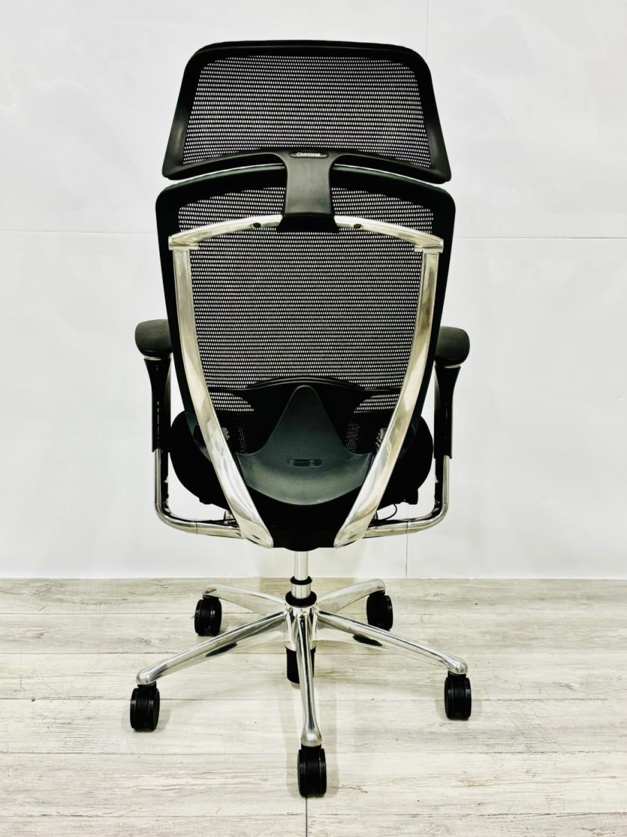 中古】コンテッサチェア CM32AB N オカムラ/okamura 肘付ハイバック
