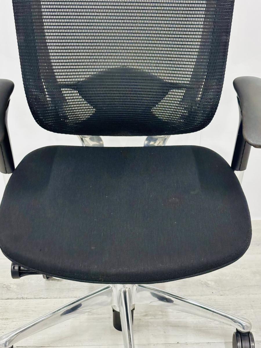 中古】コンテッサチェア CM32AB N オカムラ/okamura 肘付ハイバック