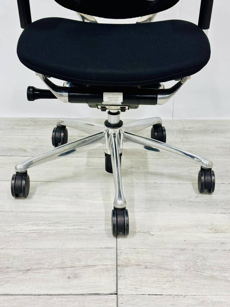 中古】コンテッサチェア CM32AB N オカムラ/okamura 肘付ハイバック