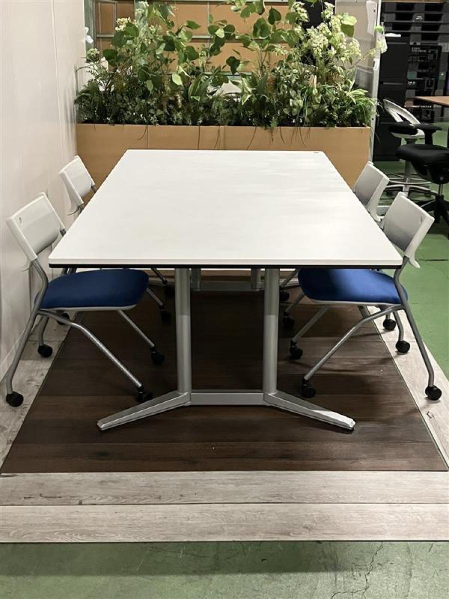 Okamura オカムラ ラティオ2 1690テーブル　会議　ミーティング 中古】ラティオⅡ 4L20MB MR76 オカムラ/okamura ミーティングテーブル