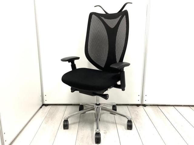 【中古】サブリナ  オカムラ（okamura） 肘付ハイバックチェア