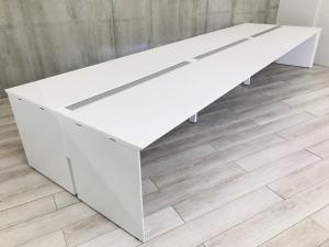 【中古】コクヨの人気フリーアドレスデスク「ワークヴィスタ」！W4800の大型サイズで複数人のワークスペースを確保！/福岡で中古オフィス家具、オフィスデスクをお探しならオフィスバスターズ福岡博多店へお気軽にお問い合わせください！　#大型デスク　#フリーアドレス　#オフィスデスク　#中古コクヨ　#ワークヴィスタ