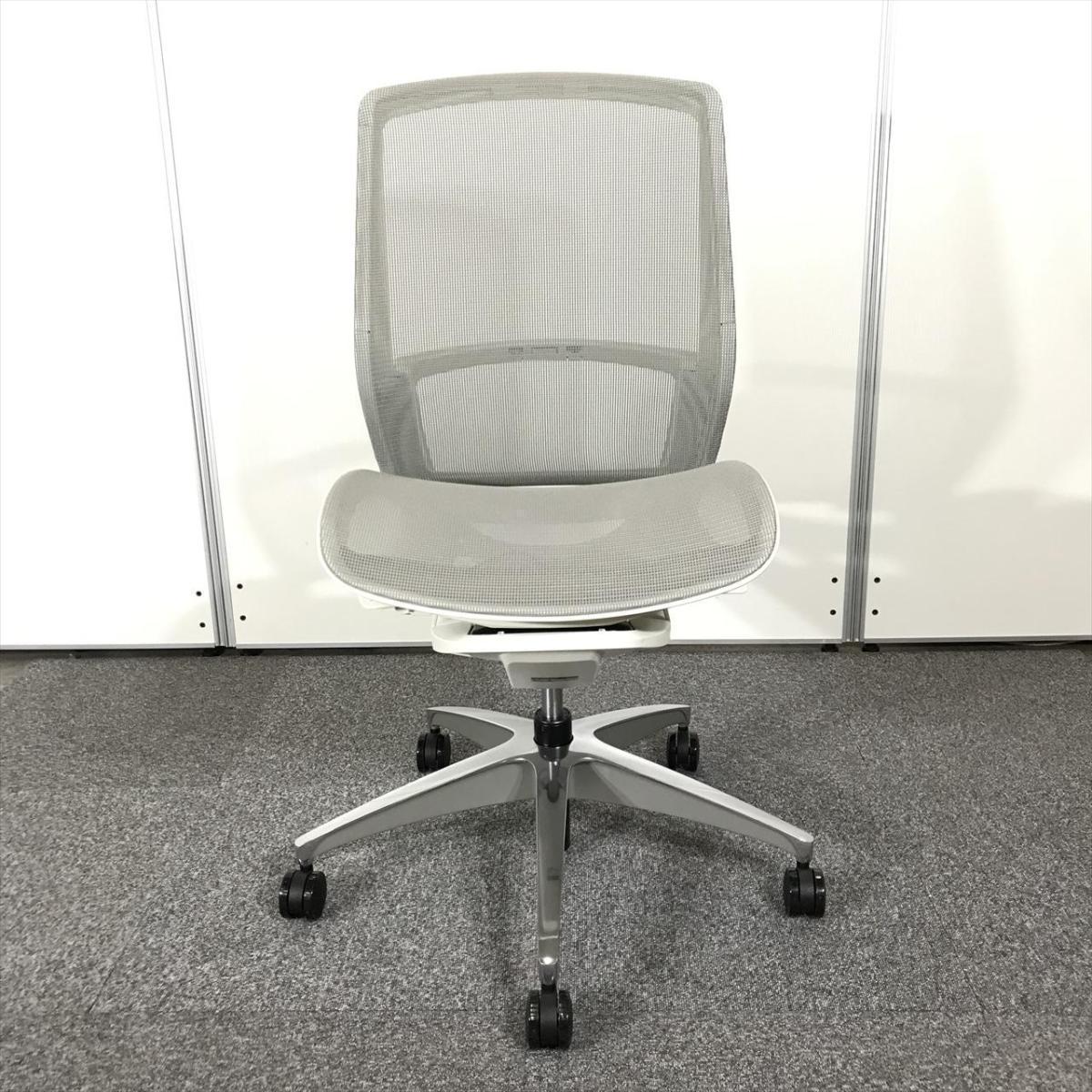 中古】 オカムラ/okamura 肘無ミドルバックチェア 616644 - 中古