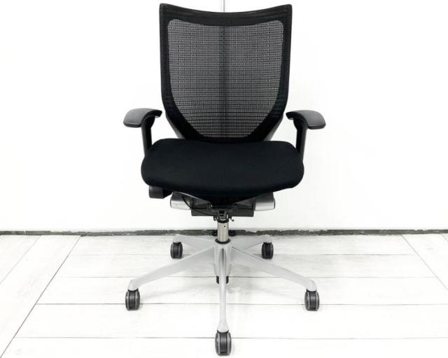 【中古】バロンチェア CP83DR-FDF1 オカムラ（okamura） 肘付ローバックチェア