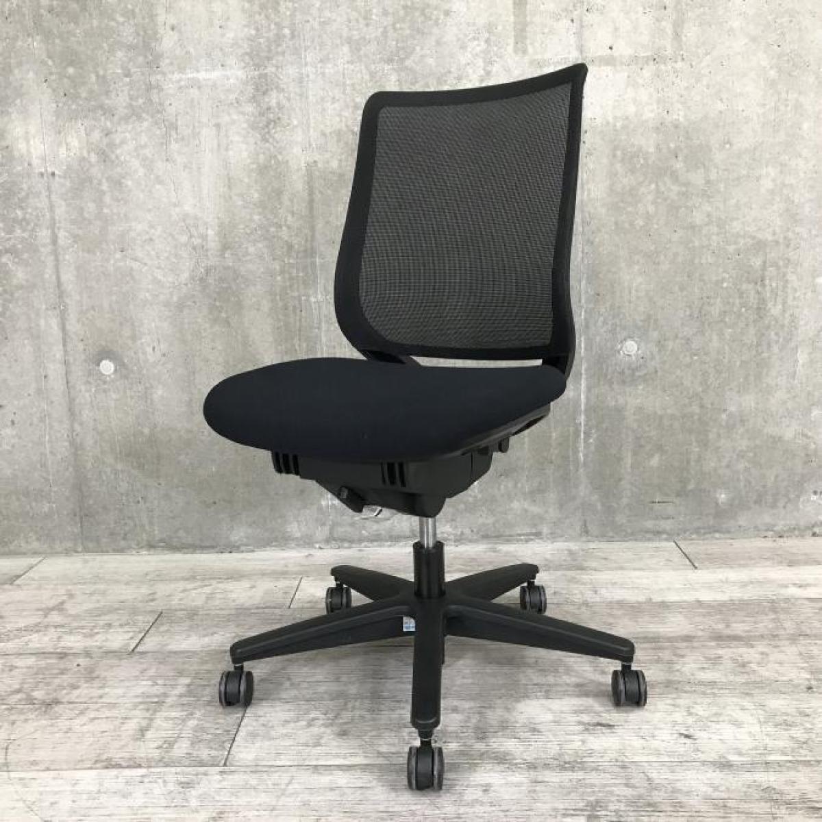 中古】ミトラシリーズ コクヨ/KOKUYO 肘無ローバックチェア 616787