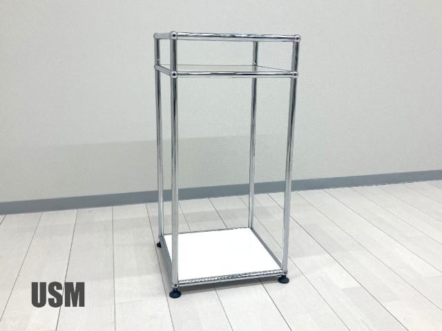 USMハラー 1連2段 キャビネット 電話台/花台 ピュアホワイト