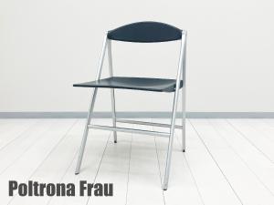 PoltronaFrau / ポルトローナフラウ　Donald/ドナルド　フォールデングチェア　StudioCerri＆Associati　本革　濃紺