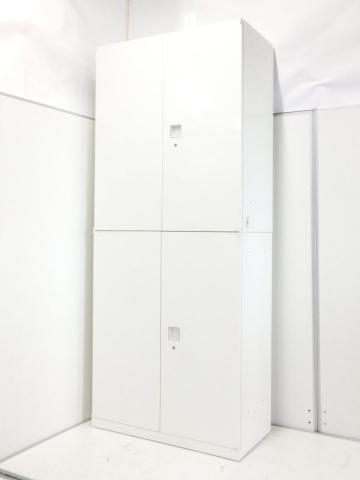 【中古】レクトライン  オカムラ（okamura） ハイキャビネット／両開き＋両開き