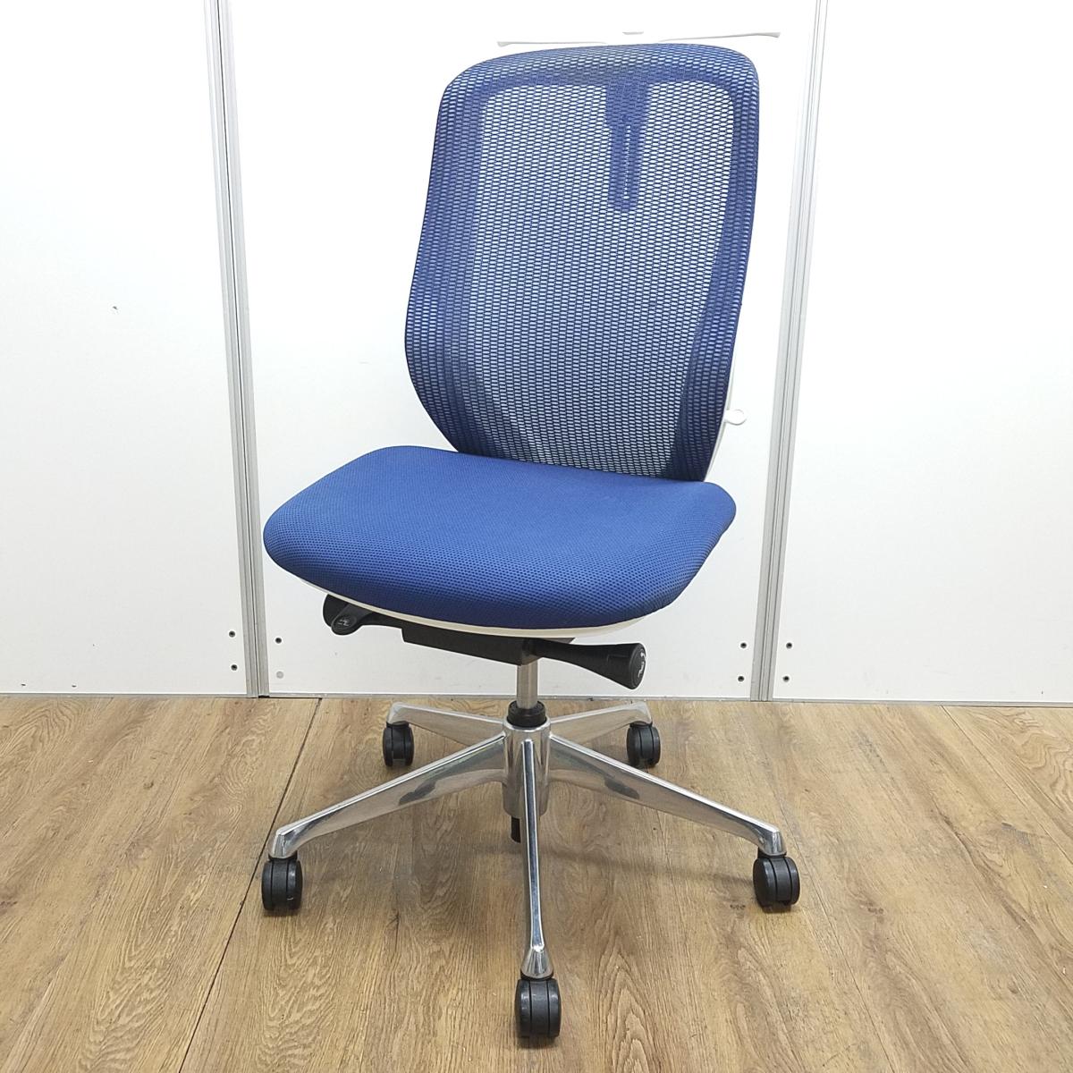 bl　オカムラ　シルフィーチェア　前傾機能　ハイバック　メッシュタイプ　中古 中古】シルフィーメッシュ オカムラ/okamura 肘無ハイバックチェア