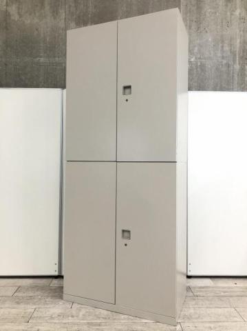 【中古】レクトライン 4B313F Z13 オカムラ（okamura） ハイキャビネット／両開き＋両開き