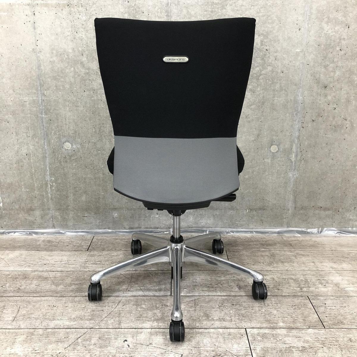 【中古】フィーゴチェア オカムラ/okamura 肘無ミドルバックチェア 617200 - 中古オフィス家具ならオフィスバスターズ
