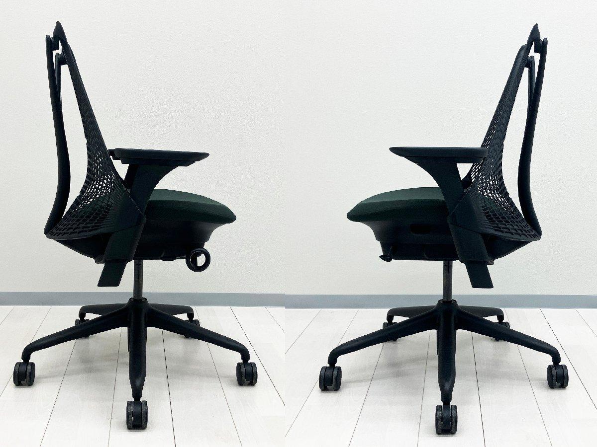 中古】セイルチェア Herman Miller/ハーマンミラー 肘付ミドルバック