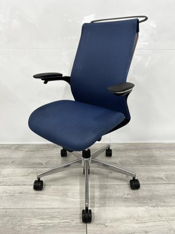 【中古】M4 アルミ CRS-G2211B コクヨ（KOKUYO） 肘付ハイバックチェア