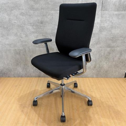 【中古】コーラルチェア CQ47BR FSF1 オカムラ（okamura） 肘付ハイバックチェア