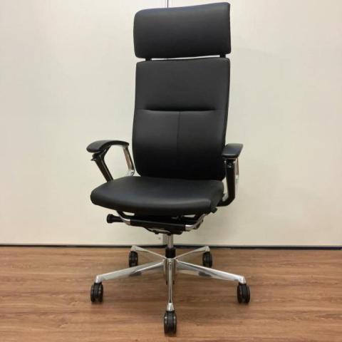 【中古】デューク（エクストラハイバック） CZ87ZX オカムラ（okamura） 肘付ハイバックチェア