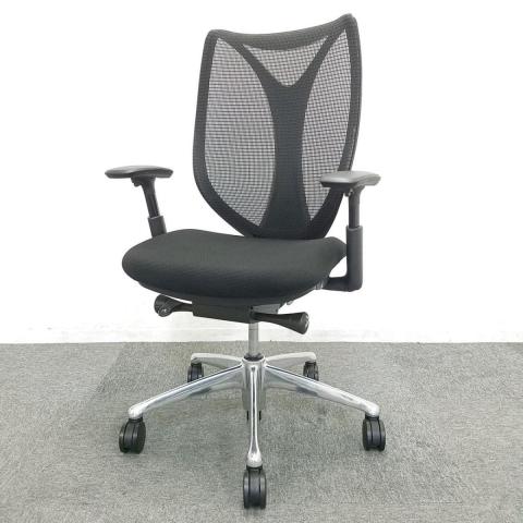 【中古】サブリナ  オカムラ（okamura） 肘付ハイバックチェア