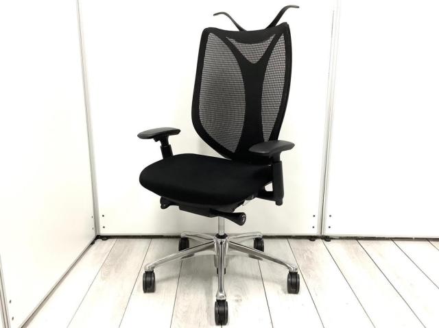 【中古】サブリナ  オカムラ（okamura） 肘付ハイバックチェア
