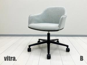 B)vitra/ヴィトラ　SOFTSHELL CHAIR/ソフトシェル 4レッグチェア　ロナン＆エルワン・ブルレックアイスグレー系