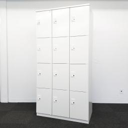 人気の12人用ロッカー入荷！　中古　ロッカー　更衣室　ジム　フィットネス　オフィス　事務所　パーソナルロッカー　ホワイト　イトーキ　LB　D515　ダイヤル錠