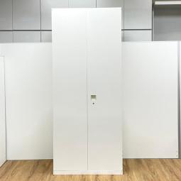 【豊富な収納スペース！オフィス書類をスッキリ整理！】■オカムラ製　レクトラインシリーズ　両開き書庫　ホワイト　W900×D450×H2150mm　■高品質で使いやすい！収納家具のベストセラー商品！【ハイキャビネット】【Okamura　Rectline】