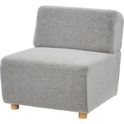 【在庫入替セール品】【新品】組み合わせ自在！■東谷/キューブソファ/グレー■1人掛けソファー