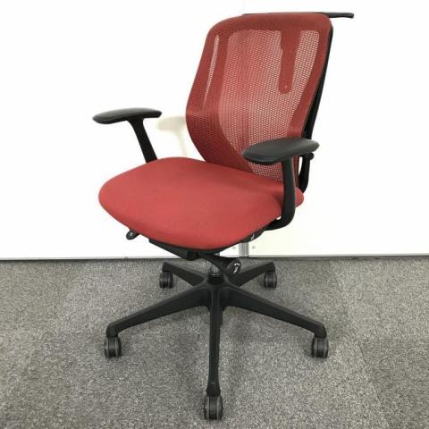 【中古】シルフィーメッシュ C642XR-FMP9 オカムラ（okamura） 肘付ローバックチェア