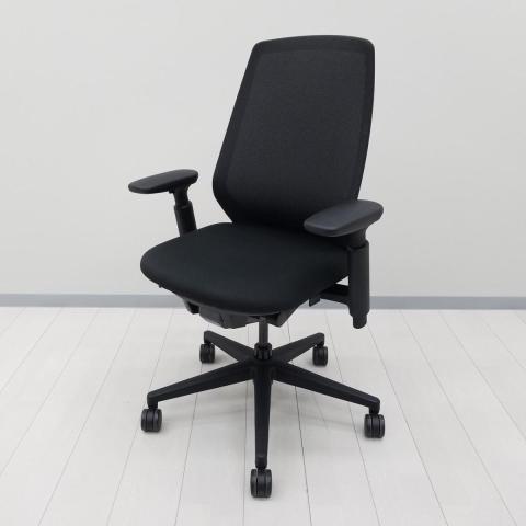 【中古】ニンバスチェア NA-00B ウチダ（UCHIDA) 肘付ハイバックチェア