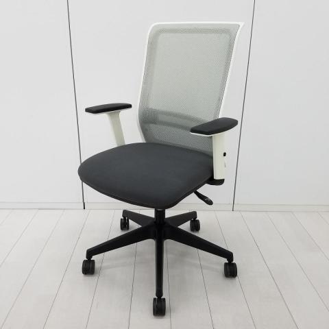 【中古】エントリー CR-BK9000WHM-WN コクヨ（KOKUYO） 肘付ハイバックチェア